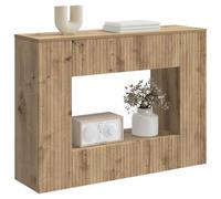 vidaXL Table Console Rayé Chêne Artisanal 101 x 29 x 74 cm, Table Console Moderne pour Salon, Design Rectangulaire, Résistante à l'Humidité, Parfaite pour Entrée, Rangement Compact