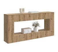 vidaXL Table Console Rayé Chêne Artisanal 155 x 29 x 74 cm, Table Console Moderne pour Salon, Design Rectangulaire, Résistante à l'Humidité, Parfaite pour Entrée, Rangement Compact