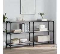 vidaXL Table console sonoma gris 150x29x75 cm bois d'ingénierie834108 Gris G