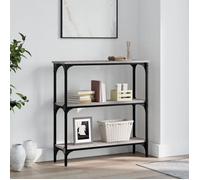 vidaXL Table console sonoma gris 75x22 5x75 cm bois d'ingénierie 834033