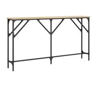 vidaXL Table Console, Table d’Appoint avec Pieds Réglables, Bout de Canapé, Meuble d'Entrée Salon, Industriel, Chêne Sonoma Bois d'Ingénierie