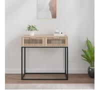 vidaXL Table console 3 tiroirs Scandinave 80x30x75 cm Marron bois 352105