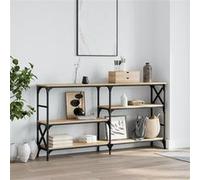 Vidaxl Table Console Chêne Sonoma 150x29x76,5 Cm Bois D'ingénierie Multicolore