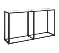 vidaXL Table Console Table de Couloir Table d'Entrée Table sous Miroir Salon Salle de Séjour Intérieur Transparent 140x35x75,5 cm Verre Trempé