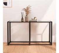 vidaXL Table console Transparent 140x35x75,5 cm Verre trempé331674 Transparent G
