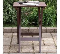 Table d'appoint pliable marron bois de peuplier massif