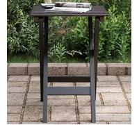Vidaxl Table D?Appoint Pliable Noir Bois De Peuplier Massif