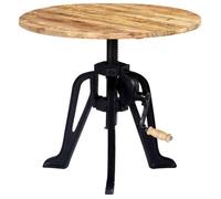vidaXL Table d'appoint Bois de Manguier et Fonte