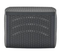 vidaXL Table d'appoint anthracite 54×54×36,5 cm plastique