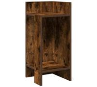 vidaXL Table d'appoint avec étagère chêne fumé 25,5x27x60 cm