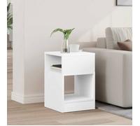 vidaXL Table d'appoint Blanc 30,5 x 30 x 45 cm Bois d'ingénierie