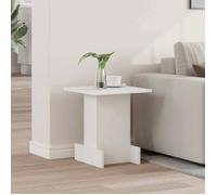 vidaXL Table d'appoint Blanc 35,5 x 35 x 40 cm Bois d'ingénierie