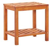 vidaXL Table d'Appoint Bois d'Acacia Massif 45x33x45 cm Table Auxiliaire