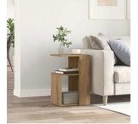 vidaXL Table d'appoint chêne artisanal 36x30x56 cm bois d'ingénierie Marron