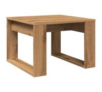 vidaXL Table d'appoint Chêne artisanal 50 x 50 x 35 cm Bois d'ingénierie Marron
