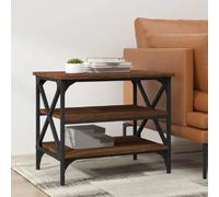 vidaXL Table d'appoint - Chêne marron