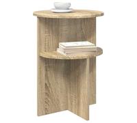 vidaXL Table d'appoint Chêne Sonoma Ø 39,5 x 55 cm Bois d'ingénierie, Table d'appoint Ronde, Meuble pour Le Salon, compacte pour Lampes, Design Minimaliste, Usage intérieur Fonctionnel