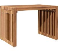 vidaXL Table d'appoint de jardin marron 50 x 32,5 x 35 cm en bois massif de teck