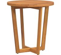 vidaXL Table d'appoint de jardin ronde Ø70x75 cm bois massif acacia
