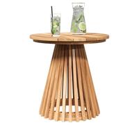 vidaXL Table d'appoint 50 x 50 x 49,5 cm – Bois de teck massif marron