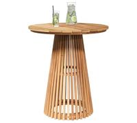 vidaXL Table d'appoint marron 70 x 70 x 75 cm en bois de teck massif
