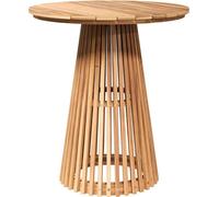 vidaXL Table d'appoint marron 70 x 70 x 75 cm en bois de teck massif