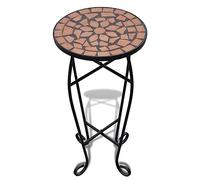vidaXL Table d'appoint Mosaïque Terre Cuite 41127 Marron G