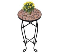 vidaXL Table d'appoint Mosaïque Terre Cuite 41127 Marron G