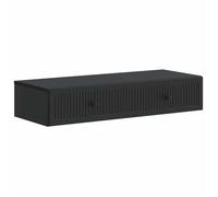 vidaXL Table d'appoint murale Noir 87,5 x 34,5 x 17 cm 897986