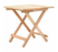 Vidaxl Table D'appoint Pliante 50 X 50 X 49 Cm Bois De Noyer Massif Multicolore