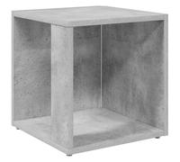 vidaXL Table d'Appoint, Table Basse avec Rangement, Bout de Canapé, Meuble de Salle de Séjour Salon, Moderne, Gris Béton Bois d'Ingénierie
