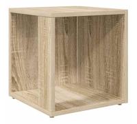 vidaXL Table d'Appoint Table Basse Table de Canapé Armoire d'angle Salle de Séjour Salon Intérieur Chêne Sonoma 33x33x34,5 cm Aggloméré