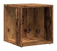 vidaXL Table d'appoint Vieux Bois 33x33x34 cm Bois d'ingénierie, Armoire latérale, étagère d'angle, Armoire, Armoire d'angle, unité d'angle