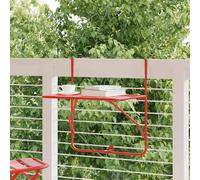 vidaXL Table de balcon - Rouge