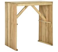 vidaXL Table de bar 100x60x110 cm Bois de pin imprégné