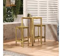 vidaXL Table de bar 60x60x110 cm - Pin