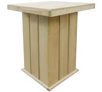 vidaXL Table de bar 75x75x110 cm Bois de pin imprégné
