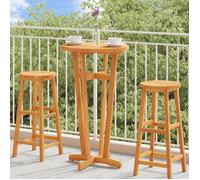 vidaXL Table de bar de jardin Ø60x105 cm bois massif d'acacia