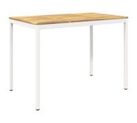 vidaXL Table de Bar de Jardin Blanc 147 x 88,5 x 105 cm