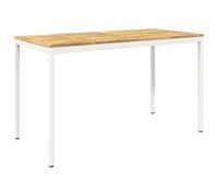 vidaXL Table de Bar de Jardin Blanc 180 x 88,5 x 105 cm