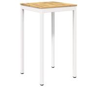 vidaXL Table de Bar de Jardin Blanc 60 x 60,5 x 105 cm