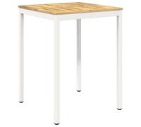 vidaXL Table de Bar de Jardin Blanc 80 x 80,5 x 105 cm
