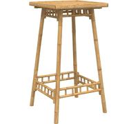 vidaXL Table de bar de jardin carrée 55x55x100 cm bambou