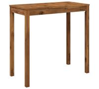 vidaXL Table de Bar de Jardin Naturel 108,5 x 55 x 105 cm | Fonctionne comme table de bar ou de salle à manger. Le grain de bois unique améliore l'attrait esthétique. Idéal pour les