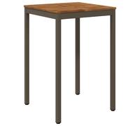 vidaXL Table de Bar de Jardin Naturel et café 70 x 68,5 x 105 cm