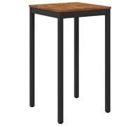 vidaXL Table de Bar de Jardin Naturel et Noir 60 x 60,5 x 105 cm