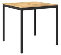 vidaXL Table de bar d'extérieur, blanche et noire, 110 x 108,5 x 105 cm
