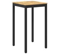 vidaXL Table de bar d'extérieur, blanche et noire, 60 x 60,5 x 105 cm