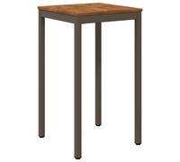 vidaXL Table de bar d'extérieur, couleur bois et marron, 60 x 60,5 x 105 cm