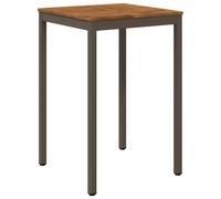 vidaXL Table de bar d'extérieur, couleur bois naturel et marron, 70 x 68,5 x 105 cm